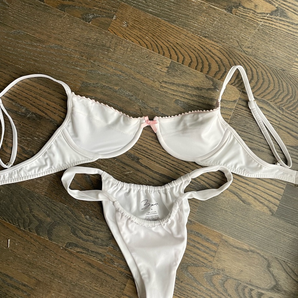 Bamba swim white bikini set